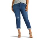 Plus Size Lee Total Freedom Kilee Capri Jeans, Women's, Size: 18 - Regular, Dark Blue