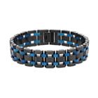 Men's Two Tone Stainless Steel Bracelet, Size: 9, Multicolor