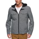 Big & Tall Levi's&reg; Hooded Trucker Jacket, Men's, Size: Medium, Grey Other