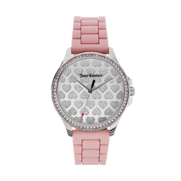 Juicy Couture Women's Gwen Crystal Heart Watch, Size: Medium, Pink