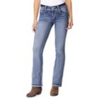 Juniors' Wallflower Mid-rise Luscious Curvy Bootcut Jeans, Teens, Size: 3, Lt Purple