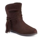 So&reg; Women's Fringe Ankle Boots, Girl's, Size: Medium (8), Brown