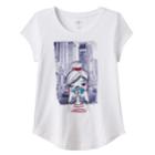 Girls 7-16 So&reg; Curved-hem Graphic Tee, Size: 16, White Oth