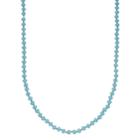 Blue Bead Long Necklace, Women's, Light Blue
