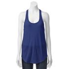 Juniors' So&reg; Core Racerback Active Tank, Girl's, Size: Small, Dark Blue