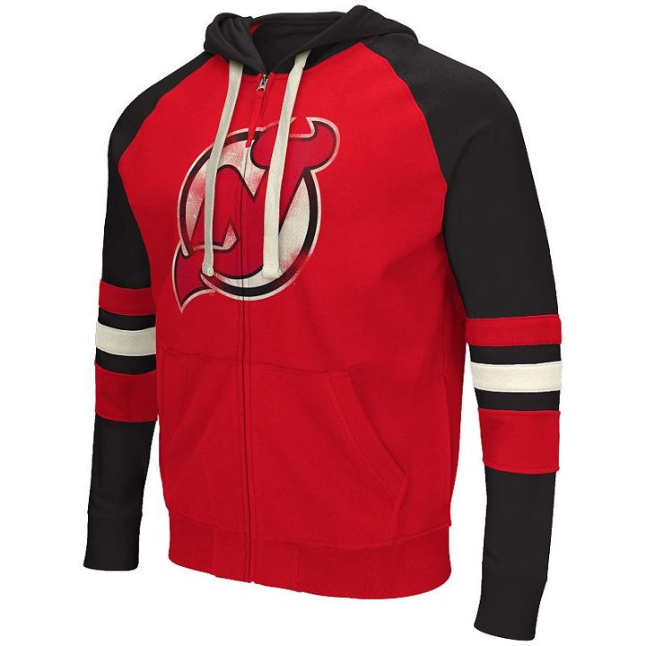 Men's New Jersey Devils Shooter Full-zip Hoodie, Size: Small, Ovrfl Oth