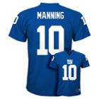 Boys 8-20 New York Giants Eli Manning Replica Jersey, Boy's, Size: Xl(18/20), Blue