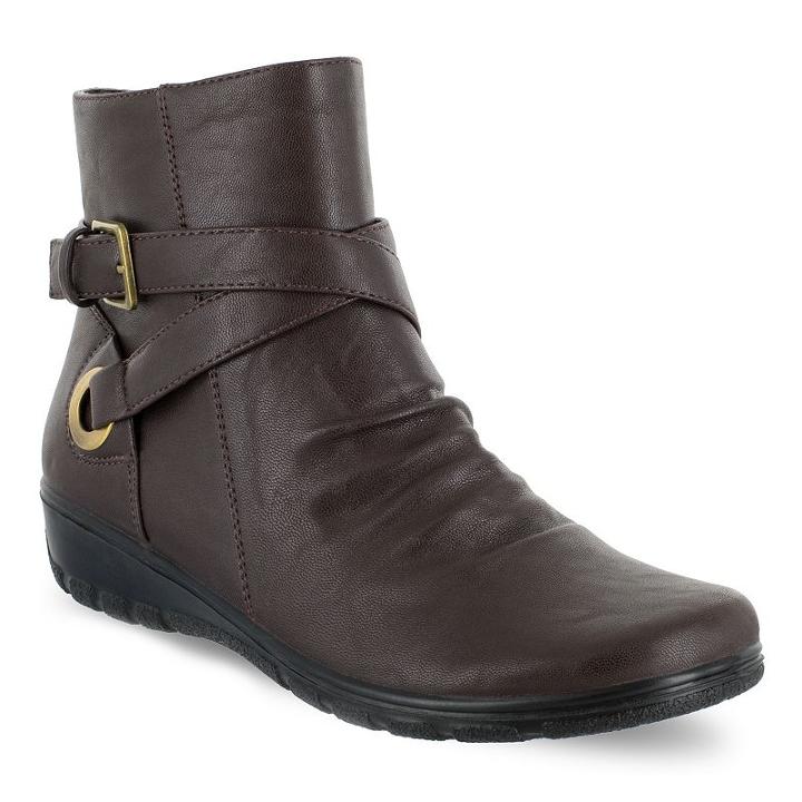 Easy Street Questa Women's Ankle Boots, Size: 6 Ww, Brown