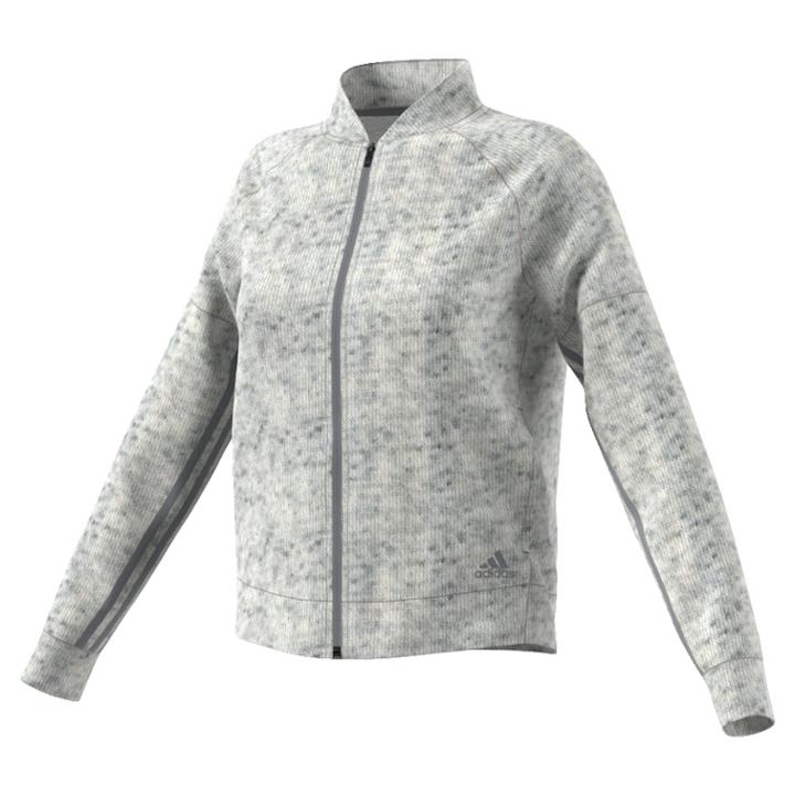 Women's Adidas Sport2street Track Jacket, Size: Medium, White