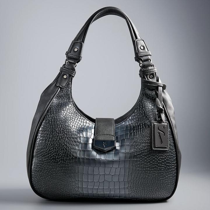 Simply Vera Vera Wang Tailor Hobo, Women's, Grey