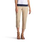 Petite Lee Presley Relaxed Fit Cargo Pants, Women's, Size: 12 Petite, Lt Brown