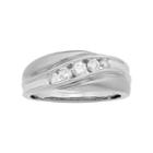Men's 14k Gold Igl Certified 1/2 Carat T.w. Diamond Wedding Band, Size: 11.50, White