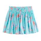 Girls 4-12 Sonoma Goods For Life&trade; Smocked Waist Skirt, Size: 4, Light Blue