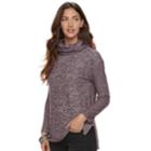 Women's Sonoma Goods For Life&trade; Marled Cowlneck Sweater, Size: Xl, Purple
