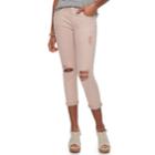 Juniors' So&reg; Twill Cropped Leggings, Teens, Size: 7, Light Pink