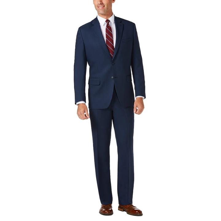 Men's Haggar&reg; Travel Performance Tailored-fit Suit Jacket, Size: 48 - Regular, Blue