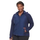 Plus Size Fila Sport Color Block Hoodie, Women's, Size: 1xl, Blue (navy)