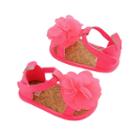 Baby Girl Carter's Pink Plume Sandal Crib Shoes, Size: 9-12months