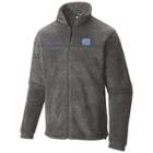 Men's Columbia North Carolina Tar Heels Flanker Ii Full-zip Fleece, Size: Small, Med Grey