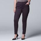 Plus Size Simply Vera Vera Wang Skinny Jeans, Women's, Size: 18 W, Purple