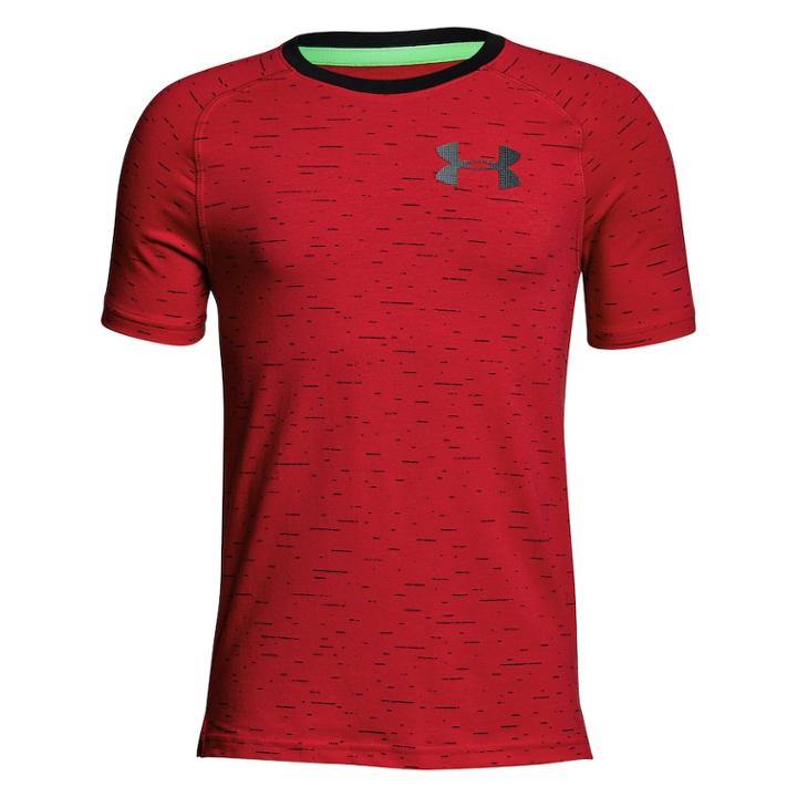 Boys 8-20 Under Armour Charged Cotton Tee, Size: Medium, Red