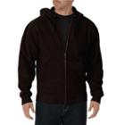 Big & Tall Dickies Full-zip Hoodie, Men's, Size: 5xl, Dark Brown