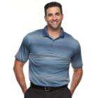 Big & Tall Men's Grand Slam Motionflow 360 Jacquard Performance Golf Polo, Size: Xxl Tall, Dark Blue