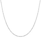 Everlasting Gold 14k White Gold Singapore Chain Necklace - 20-in, Women's, Size: 20, Yellow