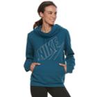 Women's Nike Funnel Neck Running Hoodie, Size: Small, Dark Blue