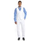 Savile Row Slim-fit White Tuxedo Vest - Men, Size: Xl