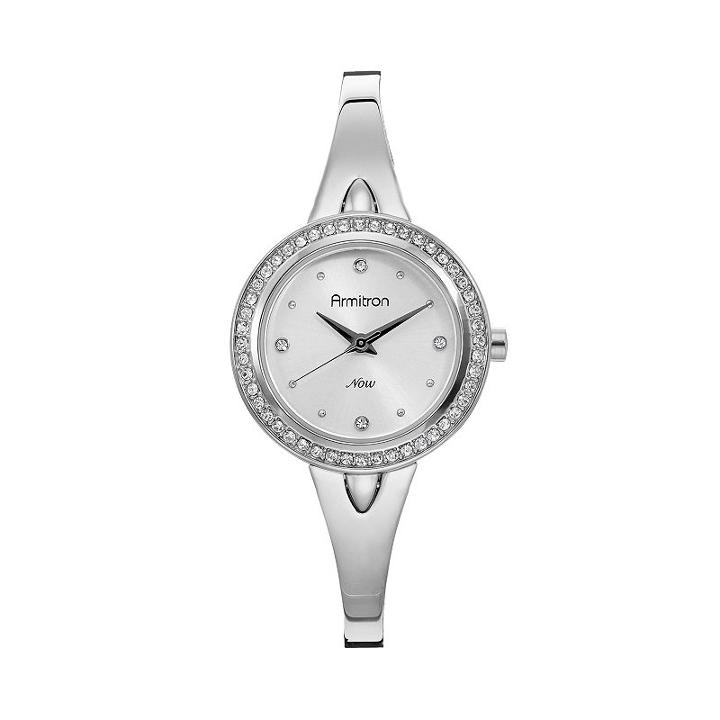 Armitron Women's Half-bangle Watch - 75/5238svsv, Grey