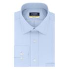 Men's Chaps Regular Fit Comfort Stretch Spread Collar Dress Shirt, Size: 17.5 36/37, Light Blue