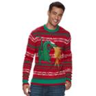 Men's Dragon Ugly Christmas Sweater, Size: Large, Dark Red