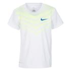 Boys 4-7 Nike Lenticular Dri-fit Chevron Top, Size: 7, White