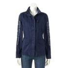 Women's Sonoma Goods For Life&trade; Embroidered Utility Jacket, Size: Xl, Dark Blue