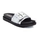 Henry Ferrera Hype Women's Slide Sandals, Size: Medium (8), Silver