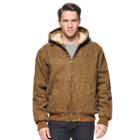Big & Tall Levi's Sherpa-lined Canvas Bomber Jacket, Men's, Size: L Tall, Med Brown