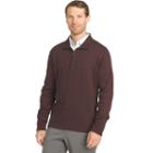 Men's Van Heusen Flex Stretch Classic-fit Quarter-zip Pullover, Size: Medium, Dark Red