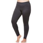 Plus Size Hottotties By Terramar Collins Leggings, Women's, Size: 1xl, Light Grey