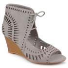 Journee Collection Zola Women's Wedge Sandals, Girl's, Size: 10, Grey