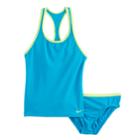 Girls 7-14 Nike 2-pc. Racerback Tankini Swimsuit Set, Size: 14, Brt Blue