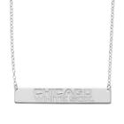 Chicago White Sox Sterling Silver Bar Necklace, Women's, Size: 16, Grey