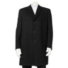 Men's Billy London 38-in. Wool-blend Overcoat, Size: 44 Long, Black