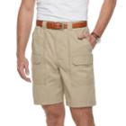 Men's Croft & Barrow&reg; Classic-fit Side-elastic 9.5-inch Cargo Shorts, Size: 33, Med Beige