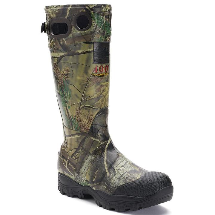Itasca Swampwalker Real Tree Camouflage Men's Knee-high Waterproof Boots, Size: 11, Lt Brown