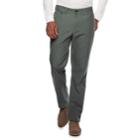 Men's Croft & Barrow&reg; Straight-fit Flannel-lined Canvas 5-pocket Pants, Size: 36x34, Med Green