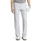 Men's Izod Straight-fit Performance Flat-front Golf Pants, Size: 38x30, Light Grey