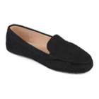 Journee Collection Halsey Women's Moccasins, Size: Medium (6), Black