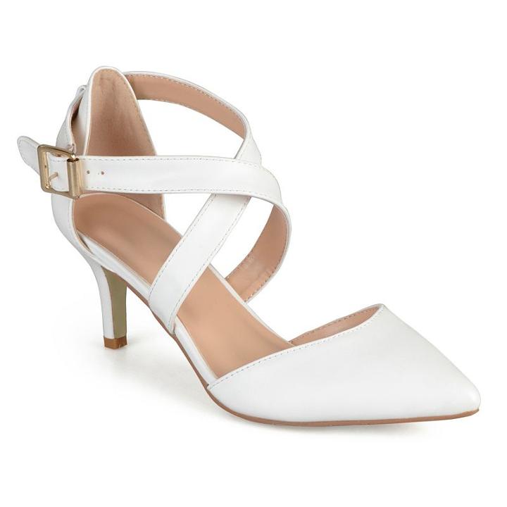 Journee Collection Riva Women's High Heels, Size: Medium (6), White
