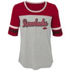 Girls 7-16 Arkansas Razorbacks Fan-tastic Tee, Size: M 10-12, Grey